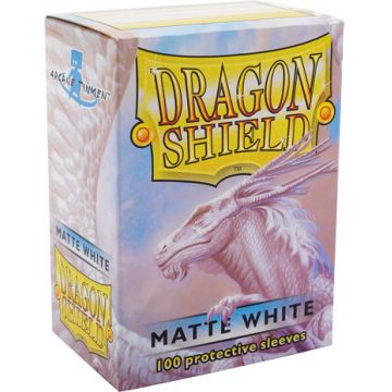 Dragon Shield Standard Sleeves - alb, mat (100 buc.)