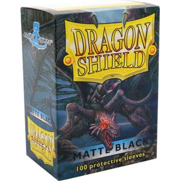 Dragon Shield Standard Sleeves - Negre, mat (100 buc.)