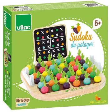 Joc de lemn pentru copii  Vilac - Sudoku de legume