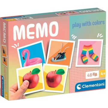 Joc de memorie Clementoni - Memo cu culori, cu 48 de cărți