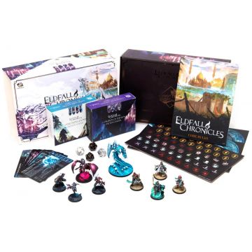 Joc de societate pentru doi Eldfall Chronicles: Two-Player Starter Set - Coalition of Thenion vs. Sand Kingdoms - Strategic