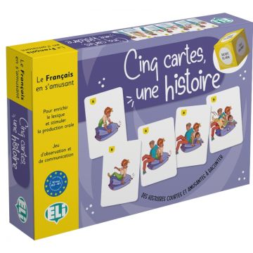 Joc educativ  Cinq cartes, une histoire (Limba Franceză)