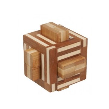 Joc logic IQ din lemn bambus Double sticks