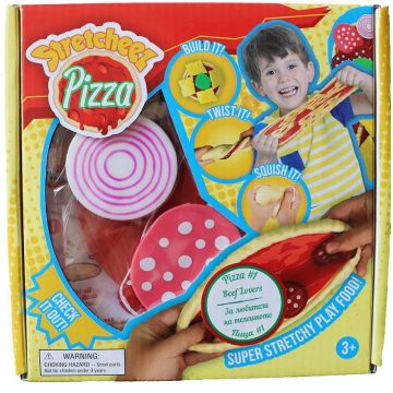 Jucarie elastica Stretcheez Pizza, vegetariana
