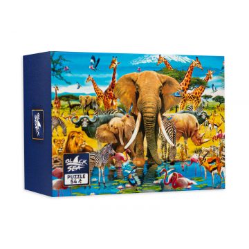Mini puzzle Black Sea din 54 de piese - Viata in Savana