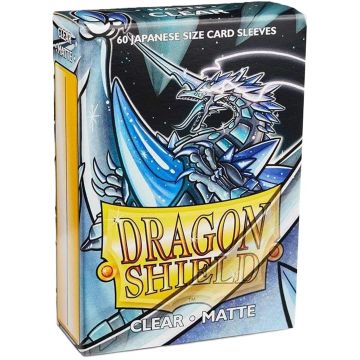 Protecții pentru cărți de joc Dragon Shield Clear Sleeves - Small Matte (60 buc.)
