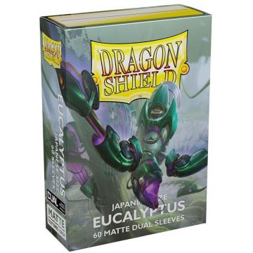 Protecții pentru cărți de joc Dragon Shield Dual Sleeves - Small Matte Eucalyptus (60 buc.)