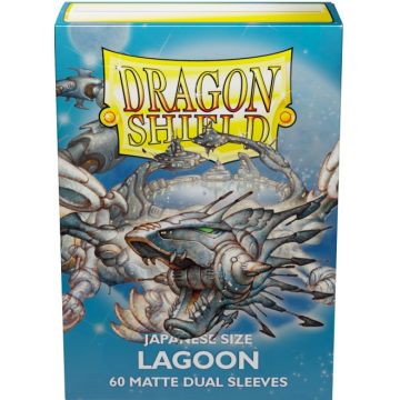 Protecții pentru cărți de joc Dragon Shield Dual Sleeves - Small Matte Laguna (60 buc.)