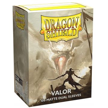 Protecții pentru cărți de joc Dragon Shield Dual Valor Sleeves - Matte (100 buc.)