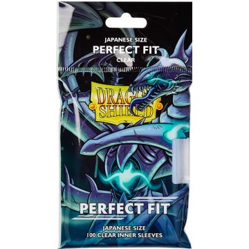 Protecții pentru cărți de joc Dragon Shield Perfect Fit Sleeves - Small Clear (100 buc.)