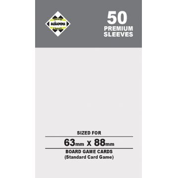 Protecții pentru cărți de joc Kaissa Premium Sleeves 63 x 88 mm (Standard Card Game) - 50 buc.