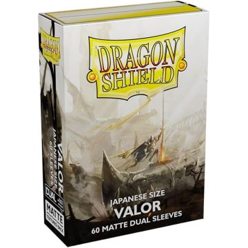 Protecții pentru cărți Dragon Shield - Matte Dual Sleeves Small Size, Valor (60 buc.)