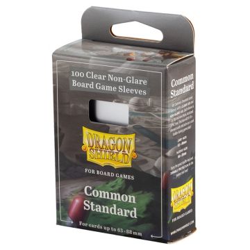 Protecții pentru carduri Dragon Shield - Common Standard, Clear/Non-Glare, 63 x 88 mm (100 buc)