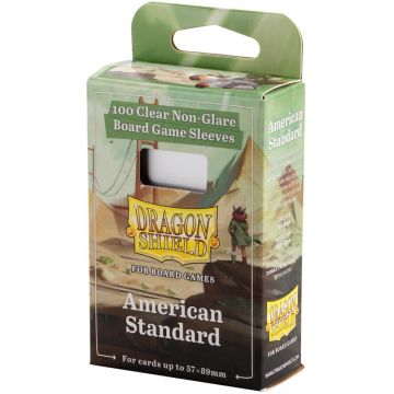 Protecții pentru carduriDragon Shield - American Standard, Clear/Non-Glare, 57 x 89 mm (100 buc)