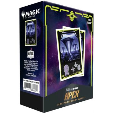 Protectori pentru cărți Ultra Pro - Magic the Gathering: Edge of Eternities Apex Deck Protector, Mythic Black (105 buc)