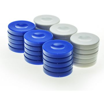Puluri de table Manopoulos - Plastic, albastru/alb (36 mm)