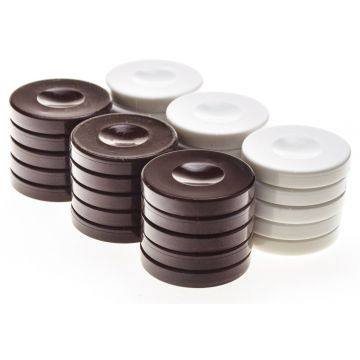 Puluri de table Manopoulos -Plastic, maro/alb (36 mm)