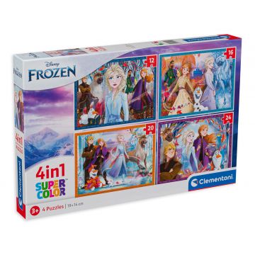 Puzzle Clementoni 4 în 1 - Frozen (Regatul de Gheață)