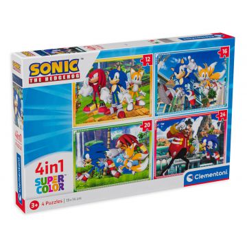 Puzzle Clementoni 4 în 1 - Sonic