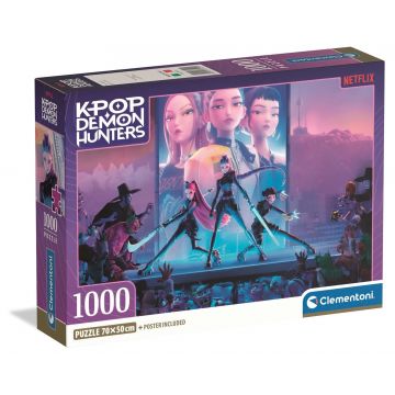 Puzzle Clementoni de 1000 piese - K-Pop Demon Hunters (varianta 3)