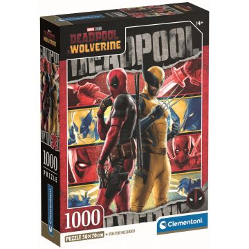 Puzzle Clementoni din 1000 piese - Deadpool & Wolverine