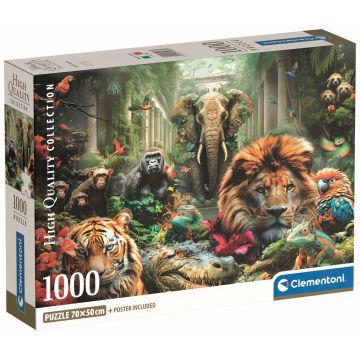 Puzzle Clementoni din 1000 piese - Junglă mistică