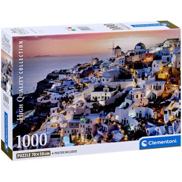 Puzzle Clementoni din 1000 piese - Nuanțele din Santorini