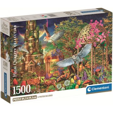 Puzzle Clementoni din 1500 piese - Grădina fantastică
