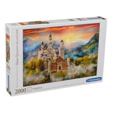 Puzzle Clementoni din 2000 de piese - Castelul Neuschwanstein, Germania, Aimee Stewart