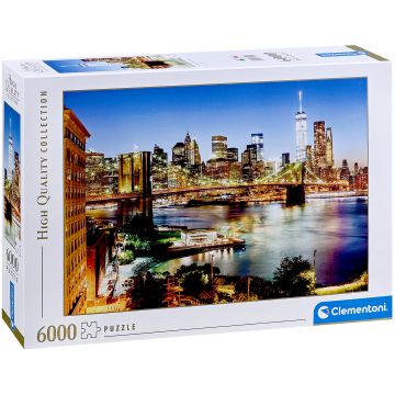 Puzzle Clementoni din 6000 piese - Luminile podului Brooklyn