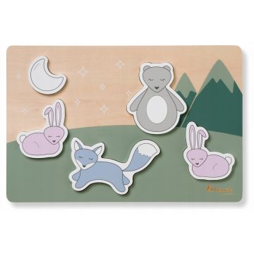 Puzzle din lemn Hauck Puzzle N Fit Forest