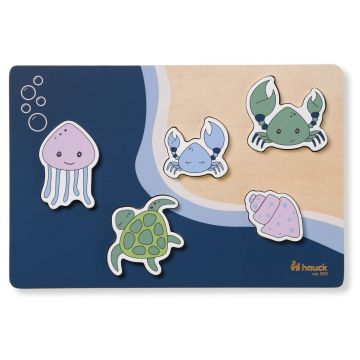 Puzzle din lemn Hauck - Puzzle N Fit, Sea