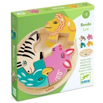 Puzzle din lemn Rondo Leo, Djeco