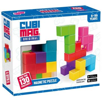 Puzzle magnetic Cubimag Blue Rocket - Cu 130 de provocări