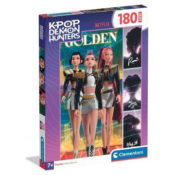 Puzzle pentru copii Clementoni de 180 piese - K-Pop Demon Hunters: Golden