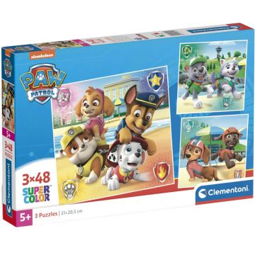 Puzzle pentru copii  Clementoni din 3 x 48 piese - Paw Patrol (opțiunea 2)