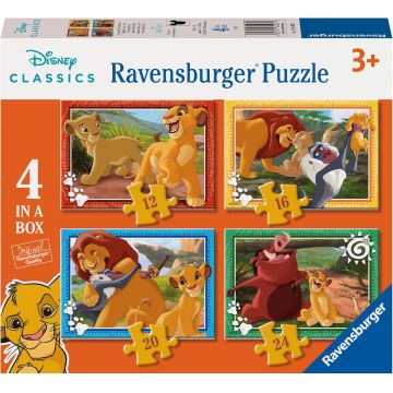 Puzzle pentru copii Ravensburger 4 în 1 - Regele Leu