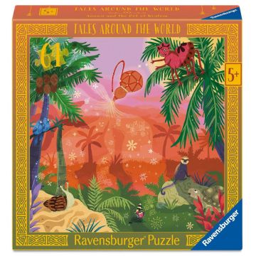 Puzzle Ravensburger de 64 piese - Anasi și vasul înțelepciunii
