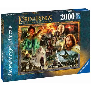 Puzzle Ravensburger  din 2000 de părți - Stăpânul Inelelor: Întoarcerea Regelui
