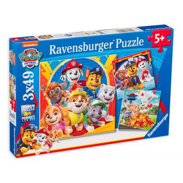 Puzzle Ravensburger din 3 х 49 piese - Paw Patrol