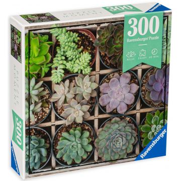 Puzzle Ravensburger din 300 de piese - Flori verzi