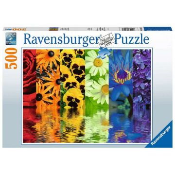 Puzzle Ravensburger din 500 de piese - Floral Reflections