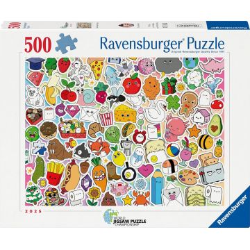 Puzzle Ravensburger din 500 piese - Haos dulce