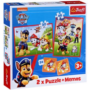 Puzzle Trefl 2 în 1 - Patrula Cățelușilor