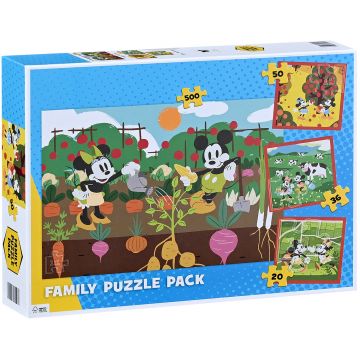 Puzzle Trefl 4 în 1 - Mickey și Minnie Mouse