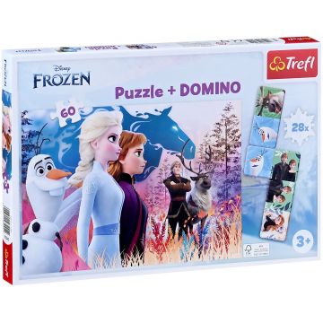Puzzle Trefl din 60 de piese - Regatul de gheață