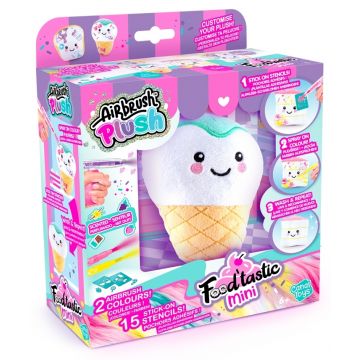 Set creativ Canal Toys - Airbrush Plush Food'tastic Mini, sortiment