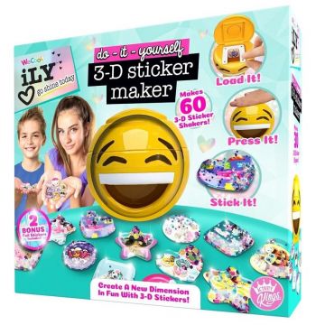 Set creativ WeCool - ILY 3D aparat de stickere