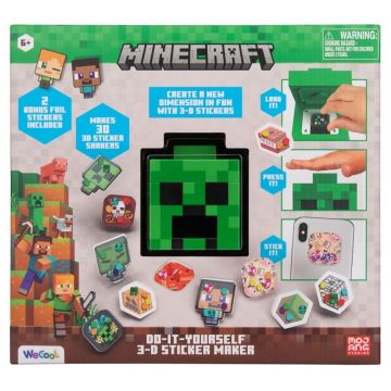 Set creativ WeCool - Minecraft Creeper mașină de stickere