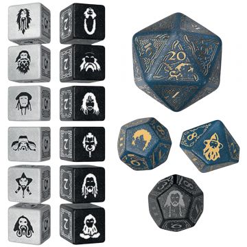 Set de zaruri Q-Workshop - The Hobbit TCG: Aether Vale (16 buc.)